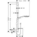 Душовий набір Hansgrohe Raindance Select E 150 3jet, хром (27857000)
