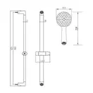 Душевой гарнитур Primera Shape (цвет - хром) (100327S) фото 2 Aquada.com.ua