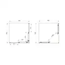 Душевая кабина Primera Frame 90 х 90 х h190 см (профиль - хром, стекло - прозрачное) (SHRC53906) фото 3 Aquada.com.ua