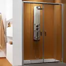Душевая дверь Radaway Premium Plus DWD 160 + боковая стенка S 160х190 см (профиль - хром; стекло - прозрачное) (33363-01-01N) фото 1 Aquada.com.ua