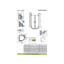 Душевая кабина Radaway Fuenta New PDD 80 L (профиль - хром; стекло - прозрачное) (384002-01-01L) фото 2 Aquada.com.ua