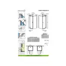 Душевая кабина Radaway Fuenta New KDJ+S door 80 L (профиль - хром; стекло - прозрачное) (384021-01-01L) фото 2 Aquada.com.ua