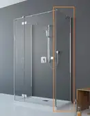 Боковая душевая стенка Radaway Essenza 384052-01-01, прозрачное, петли хром (384052-01-01)
