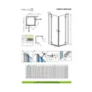 Душевая кабина Radaway Fuenta New KDD 90L (профиль - хром; стекло - прозрачное) (384060-01-01L) фото 2 Aquada.com.ua