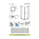 Душевая кабина Radaway Fuenta New KDD 90 R (профиль - хром; стекло - прозрачное) (384060-01-01R) фото 3 Aquada.com.ua