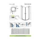 Душевая кабина Radaway Fuenta New KDD 100 L (профиль - хром; стекло- прозрачное) (384062-01-01L) фото 2 Aquada.com.ua