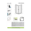 Душевая кабина Radaway Fuenta New KDD B 100 L (профиль - белый; стекло - прозрачное) (384072-01-01L) фото 2 Aquada.com.ua