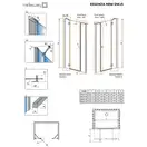 Неподвижный сегмент Radaway Fuenta New DWJS Scianki (384090-01-01)