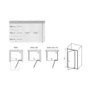 Душевые двери Ravak Pivot PDOP2-100 (профиль - белый; стекло - Transparent (прозрачный)) (03GA0101Z1) фото 2 Aquada.com.ua
