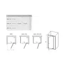 Душевые двери Ravak Pivot PDOP2-110 (профиль - белый; стекло - Transparent (прозрачный)) (03GD0101Z1) фото 2 Aquada.com.ua
