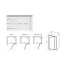 Душевые двери Ravak Pivot PDOP2-110 (профиль - полированный алюминий; стекло - Transparent (прозрачный)) (03GD0C00Z1) фото 2 Aquada.com.ua