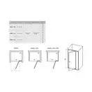 Душевые двери Ravak Pivot PDOP2-110 (профиль - сатин; стекло - Transparent (прозрачный)) (03GD0U00Z1) фото 2 Aquada.com.ua