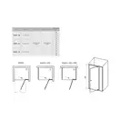 Душевые двери Ravak Pivot PDOP2-120 (профиль - белый; стекло - Transparent (прозрачный)) (03GG0101Z1) фото 2 Aquada.com.ua