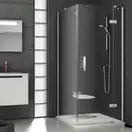 Душевая кабина Ravak SmartLine (профиль - хром; стекло - Transparent (прозрачный)) SMSD2-120, h=1900 мм, правый вариан (9SL40A00Z1) фото 1 Aquada.com.ua