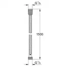 Душовий шланг 1500 Grohe Relexaflex Metal (28105000)