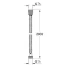 GROHE Шланг для душа, металлический (28145000)