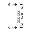 Шланг для душа Hansgrohe Sensoflex 160 (28136000)