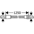 Шланг для душа Hansgrohe Isiflex 1,25 м (28272000)