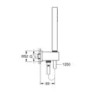 Душевая система скрытого монтажа Grohe Eurocube (цвет - хром) (2406200L) фото 12 Aquada.com.ua