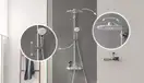 GROHE  Душевая система настенного монтажа с термостатом для ванны Euphoria SmartControl System 260 Mono (26510000) фото 5 Aquada.com.ua