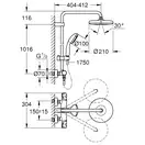 Grohe BauClassic Neutral Душевая система, хром (26699000)