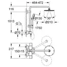 GROHE Душевая система RAINSHOWER (27967000) фото 6 Aquada.com.ua