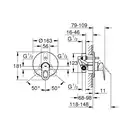 Душевая система скрытого монтажа Grohe Bau Loop (цвет - хром) (2908100L) фото 2 Aquada.com.ua