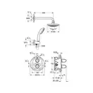 Душевая система скрытого монтажа с термостатом Grohe Grohtherm 1000 (34582000) фото 5 Aquada.com.ua