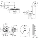 GROHE Набор скрытого монтажа для душа Grohtherm  (34614SC5) (34614SC5) фото 2 Aquada.com.ua