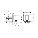 Душевая система скрытого монтажа с термостатом Hansgrohe (цвет - хром) (1570800+27385000+01800180+26485000+26520000+28276000) фото 7 Aquada.com.ua