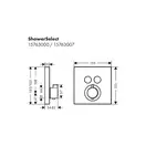 Душевая система скрытого монтажа Hansgrohe Raindance 300 цвет черный мат (2623815763MB) фото 2 Aquada.com.ua