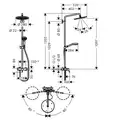 Душова система Hansgrohe Croma Select S 280 1jet Showerpipe зі змішувачем, хром (26791000)