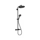 Душева система с термостатом Hansgrohe Croma Select S Showerpipe 280 1jet (цвет - чёрный матовый) (26890670) фото 1 Aquada.com.ua