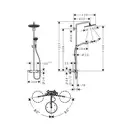 HANSGROHE Croma Select S 280 Душевая система, черный матовый (26890670)