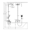 Душевая система с термостатом Hansgrohe Raindance E Showerpipe 360 1jet (цвет - хром) (27113000) фото 2 Aquada.com.ua