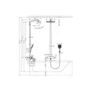 Душевая система с термостатом Hansgrohe Raindance E Showerpipe 360 1jet (цвет - хром/белый) (27113400) фото 2 Aquada.com.ua