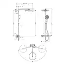 Душевая система с термостатом Hansgrohe Raindance S Showerpipe 300 1jet (цвет - хром) (27114000) фото 2 Aquada.com.ua