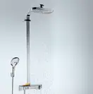 Душевая система с термостатом Hansgrohe Raindance E Showerpipe 300 2jet с ShowerTablet Select 300 (цвет - хром) (27126000) фото 2 Aquada.com.ua