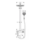 Душевая система с термостатом Hansgrohe Raindance Select E Showerpipe 300 2jet с ShowerTablet Select 300 (цвет - хром/белый) (27126400) фото 2 Aquada.com.ua