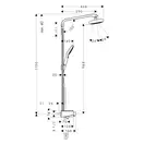 Душевая система с термостатом Hansgrohe Raindance Select E Showerpipe 300 2jet с ShowerTablet Select 300 (цвет - хром/белый) (27126400) фото 3 Aquada.com.ua