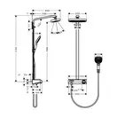 Hansgrohe Raindance Select E Душевая система, белый/хром (27126400)