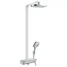 Душевая система с термостатом Hansgrohe Raindance Select E 300 2jet Showerpipe (цвет - хром) (27128000) фото 1 Aquada.com.ua
