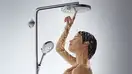 Душевая система с термостатом Hansgrohe Raindance Select S Showerpipe 240 2jet (цвет - хром) (27129000) фото 2 Aquada.com.ua