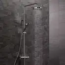 Душевая система с термостатом Hansgrohe Raindance Select S Showerpipe 300 2jet (цвет - хром) (27133000) фото 2 Aquada.com.ua