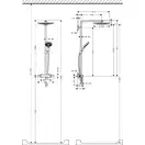 Душевая система с термостатом Hansgrohe Raindance Select S Showerpipe 300 2jet (цвет - хром/белый) (27133400) фото 4 Aquada.com.ua