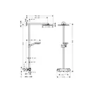 HANSGROHE Душевая система с термостатом Raindance S Showerpipe 240 (цвет - хром) (27160000) фото 3 Aquada.com.ua