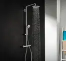 Душевая система с термостатом Hansgrohe Croma Showerpipe 220 1jet (цвет - хром) (27185000) фото 2 Aquada.com.ua