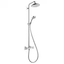 Душова система Hansgrohe Croma 220 1jet Showerpipe з термостатом, хром (27185000)