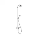 GROHE Душевая система с термостатом Hansgrohe Croma Showerpipe 220 1jet (цвет - хром) (27223000) фото 1 Aquada.com.ua