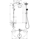 Hansgrohe Croma 220 Душевая система, хром (27224000)